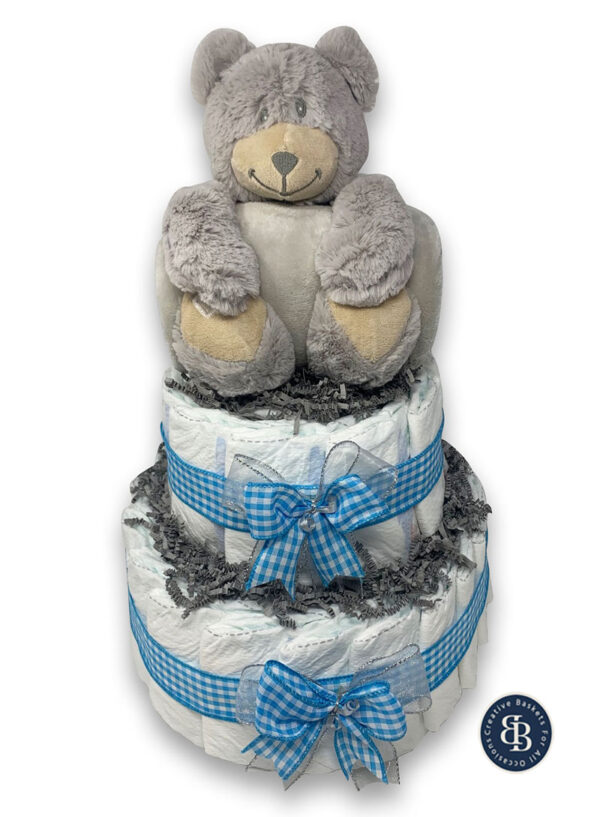 bear huggable diaper cake