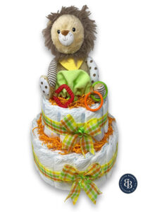 lion diaper cake